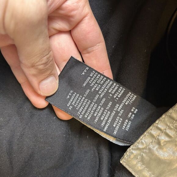 SAM. NYC green parka with real fur Sz M - Picture 3 of 6